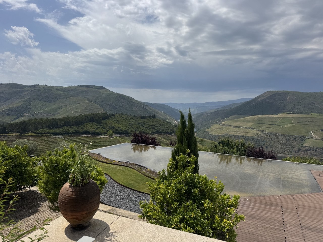 View over the Douro valley from the estate
